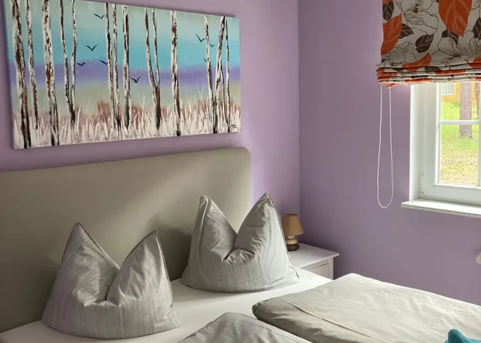 Ferienhaus Eichhörnchen Schlafzimmer